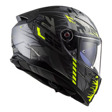 Load image into Gallery viewer, LS2 FF811 Vector II Techbot Helmet - Matte Titanium / Hi-Vis Yellow