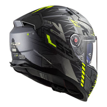 Load image into Gallery viewer, LS2 FF811 Vector II Techbot Helmet - Matte Titanium / Hi-Vis Yellow