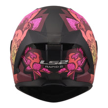 Load image into Gallery viewer, LS2 FF820 Rapid III Poppies Helmet - Black / Pink