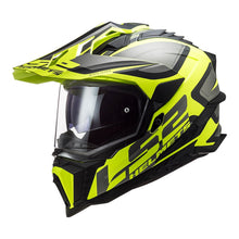 Load image into Gallery viewer, LS2 MX701 Explorer Alter Helmet - Matte Black / Hi-Vis Yellow 06