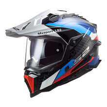 Load image into Gallery viewer, LS2 MX701 Explorer Carbon Frontier Helmet - Black / Blue