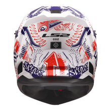 Load image into Gallery viewer, LS2 MX706J COZ Fantasy Junior Helmet - Matte White / Red / Blue