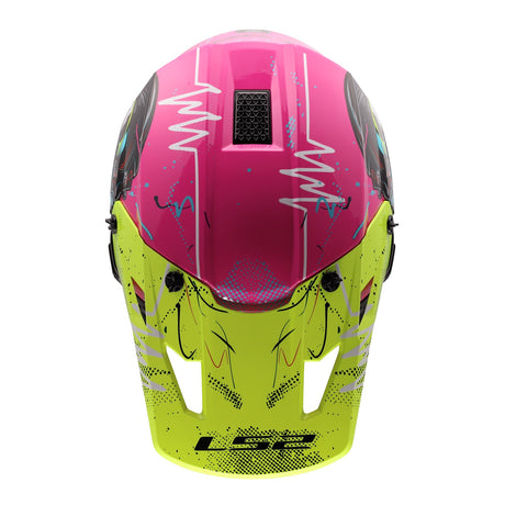 LS2 MX706J COZ Gorilla Junior Helmet - Gloss Purple