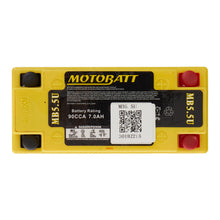 Load image into Gallery viewer, Motobatt Battery Quadflex 12V AGM - MB5.5U  *10