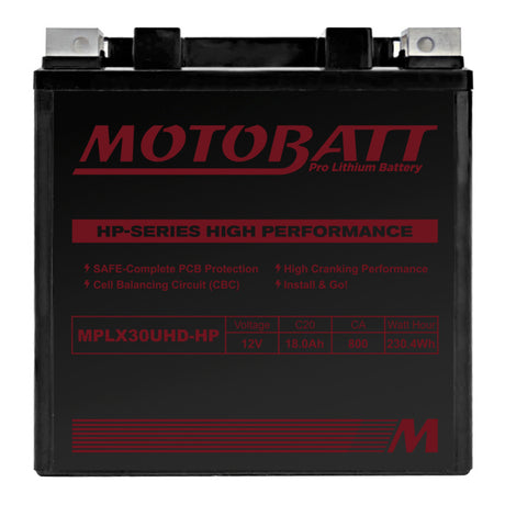 Motobatt Pro Lithium Battery MLX30UHD-HP *4
