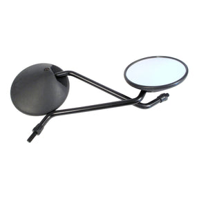 Whites Mirror Black Round Bent Stem 8mm (Pair)