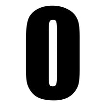 Load image into Gallery viewer, Whites Race Number - Black #0 (10 Pack)