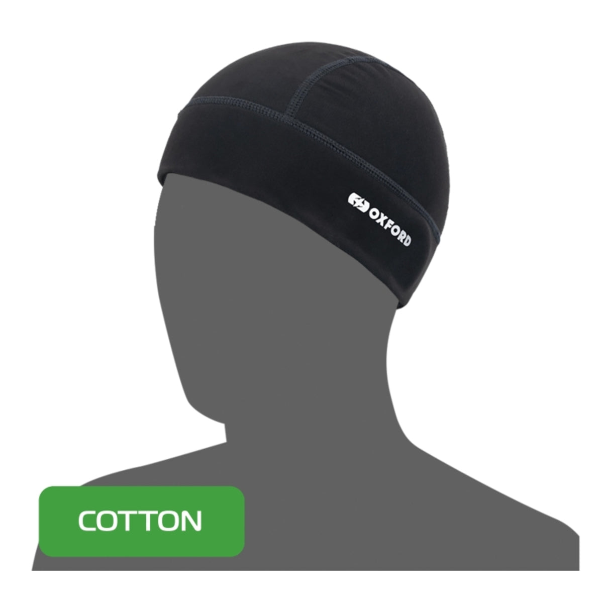 Oxford Skull Cap Cotton 2-Pack Black