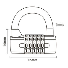 Load image into Gallery viewer, Oxford 5-Digit Combination Padlock - Black