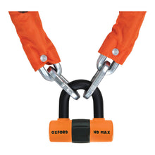 Load image into Gallery viewer, Oxford HD Chain Lock 1.5metre - Orange