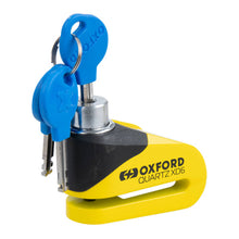 Load image into Gallery viewer, Oxford Quartz XD6 Disc Lock - Yellow / Black