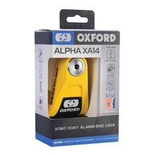 Load image into Gallery viewer, Oxford Alpha XA14 Alarm Disc Lock - Yellow / Black