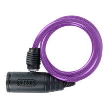 Load image into Gallery viewer, Oxford Bumper Cable Lock 6mm X 600mm - Purple