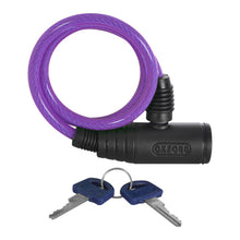 Load image into Gallery viewer, Oxford Bumper Cable Lock 6mm X 600mm - Purple