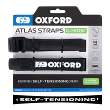 Load image into Gallery viewer, Oxford Atlas G-Hook 26mm X 2.0m Black (Pair)