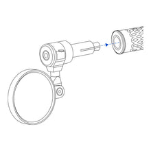 Load image into Gallery viewer, Oxford Cafe Bar Universal End Mirror