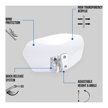 Load image into Gallery viewer, Oxford Wind Deflector- Clear 260 X 125mm