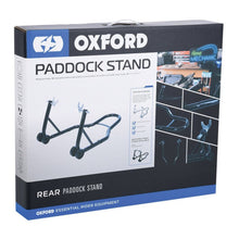 Load image into Gallery viewer, Oxford Black Bike Rear Paddock Stand