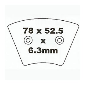 Premier Brake Pads - P Organic Standard