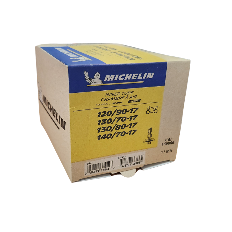 Michelin Motorcycle Inner Tube - 130/70-17 TR-4 Stem, High-Strength Overlap Splice - View #7