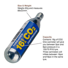 Load image into Gallery viewer, Rocky Creek CO2 Canister 16g (3 Pack)