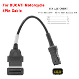 OBD2 Adaptor Cable for BSA KTM CFMOTO Yamaha Honda Ducati