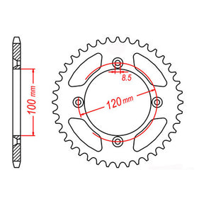 MTX 798 Steel Rear Sprocket #428 (11-209)