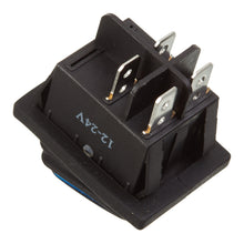 Load image into Gallery viewer, WHITES 12V ROCKER SWITCH ON-OFF BLU WATERPROOF 30X22 RECTANG