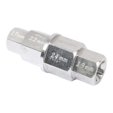 WHITES 4-IN-1 HEX AXLE TOOL 17 19 22 24mm ALUM