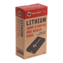 Load image into Gallery viewer, Whites Lithium Jump Starter &amp; Power Bank 138mm x 75mm x 17mm