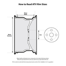 Load image into Gallery viewer, Whites ATV/UTV Steel Rim 14x8 Polaris Rear 4/156 +63.5 - Black