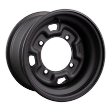 Load image into Gallery viewer, Whites ATV/UTV Steel Rim 12x7 Polaris Front &amp; Rear 4/156 +12.7 - Black
