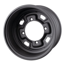 Load image into Gallery viewer, Whites ATV/UTV Steel Rim 12x7 Polaris Front &amp; Rear 4/156 +12.7 - Black