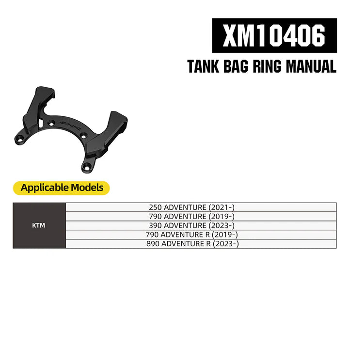 RhinoWalk 6.5L Magnetic Quick Release Expandable Tank Bag