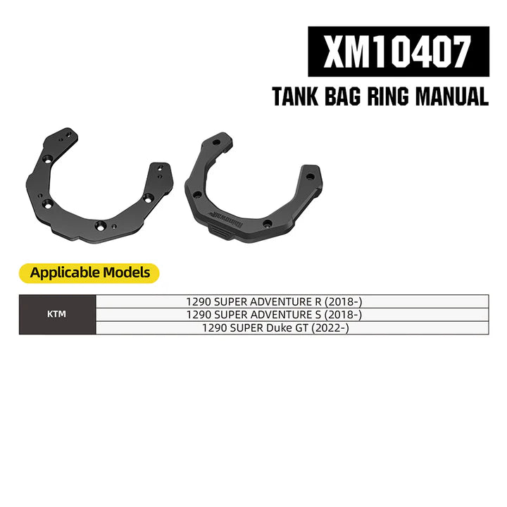 RhinoWalk 6.5L Magnetic Quick Release Expandable Tank Bag