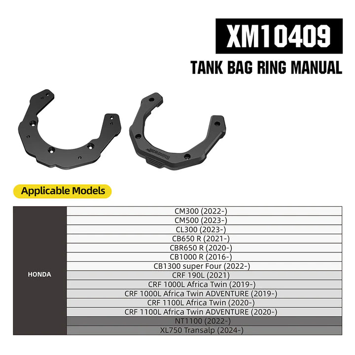 RhinoWalk 6.5L Magnetic Quick Release Expandable Tank Bag