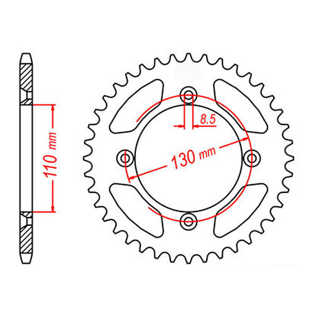 XAM Sprocket Kit Honda CRF150RB '07-'16 15/56