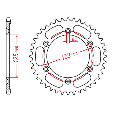 XAM Sprocket Kit Honda XR90L '17- 15/52 (OE#428)