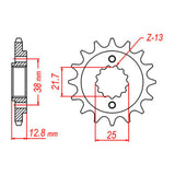 XAM Sprocket Kit Kawasaki KLR650 '06-'21 X-Ring Gold 15/43