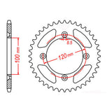 XAM Sprocket Kit Yamaha YZ80 SW '02- 14/47 NSH