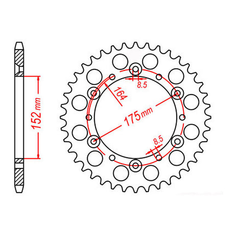 XAM Sprocket Kit Yamaha TT250 R '96-'98 & '03-'04 - 520AX Gold 14/44