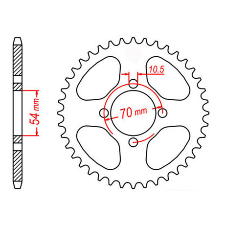 XAM Sprocket Kit Honda CBR125 '02-'11 O-Ring 15/42
