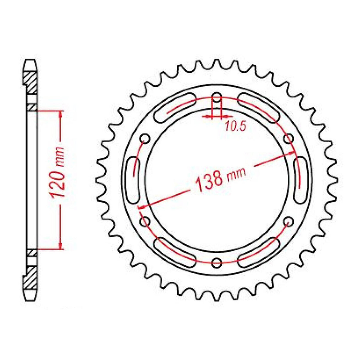 XAM Sprocket Kit Honda CBR300R '14-'16 X-Ring Gold 14/36