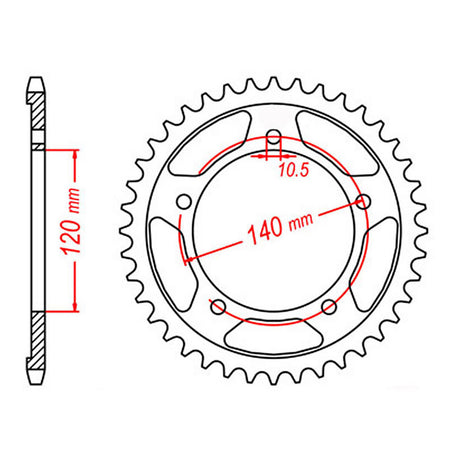 XAM Sprocket Kit Suzuki GSXR750 '06-'10 X-Ring 17/45