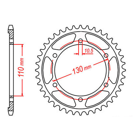 XAM Sprocket Kit Suzuki GSXR750 '11-'22 X-Ring Gold 17/45