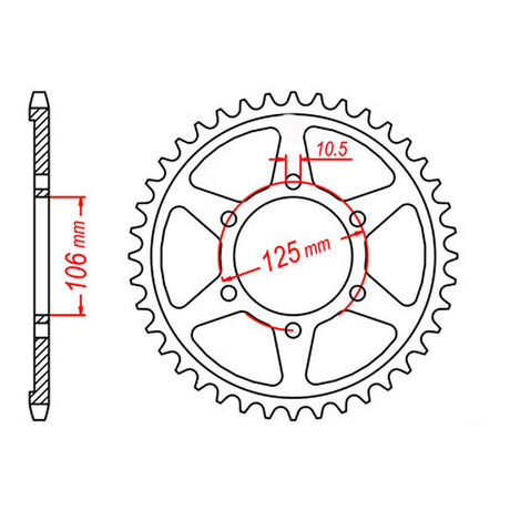 XAM Sprocket Kit Triumph Tiger 800/XC '06-'15 X-Ring Gold 16/50
