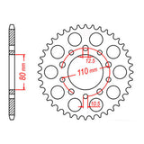XAM Sprocket Kit Triumph Daytona 1200 X-Ring Gold 18/43