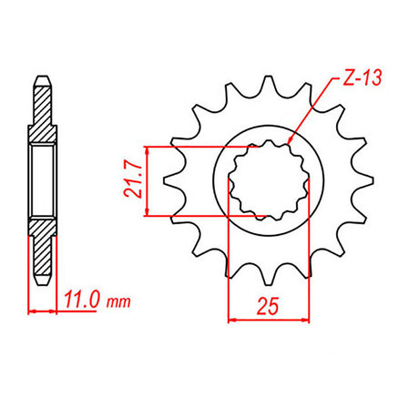 XAM Sprocket Kit Yamaha FZ6/R '06-'09 X-Ring 16/46