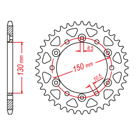 XAM Sprocket Kit Yamaha FZ6/R '10-'15 X-Ring 16/46