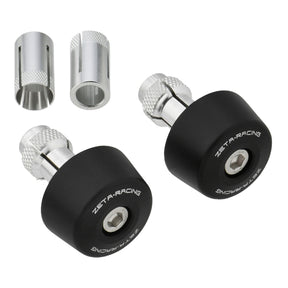 Zeta Bar End Sliders (2 Pack) - Black